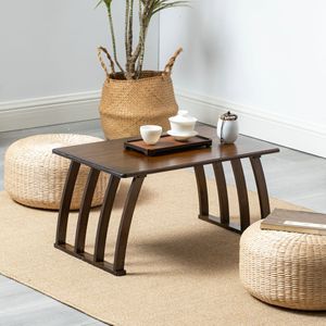 Mesa de Centro Tatami Color Nogal, Madera Maciza, Multifuncional, Estilo Zen, Uso Interior y Exterior - Product Image 1