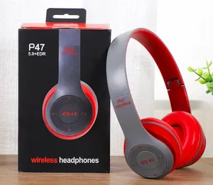 P47 kabelloses kabelgebundenes Bluetooth-Kopfhörer faltbares PC Sport-Spielkopfhörer mit Mikrofon HI-FI Tonqualität Stereo-Kopfhörer für Telefon