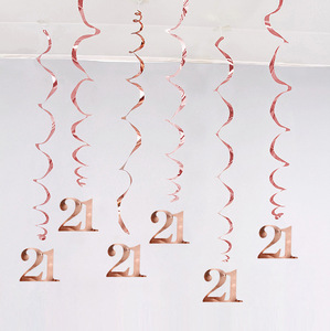 Ciondolo a spirale per festa di compleanno in stile moderno in 6 pezzi per Design ispirato all'età digitale di 18-90 anni - Product Image 4
