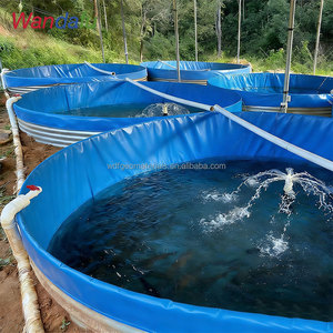 Bassin en géomembrane pour l'aquaculture, réservoirs circulaires pour pisciculture, revêtement en géomembrane HDPE, piscines en plastique - Product Image 5