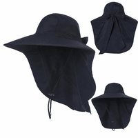 Chapeau de soleil pour femme avec ouverture pour queue de cheval, large bord, protection du cou, sangle de menton réglable, idéal pour la pêche et les voyages estivaux