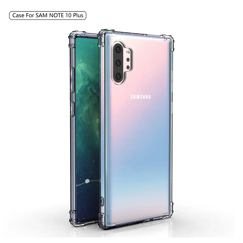 Wholesale Price High Quality Clear Phone Case for Samsung Note 10 Transparent Phone Back Case for Samsung Note 10 Plus