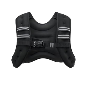 Factory Custom Fitness <b>Weight</b> Loss Adjustable Neoprene Weighted Vest Iron Sand Filler 6lb-30lb Capacity for Strength <b>Training</b> - Product Image 1