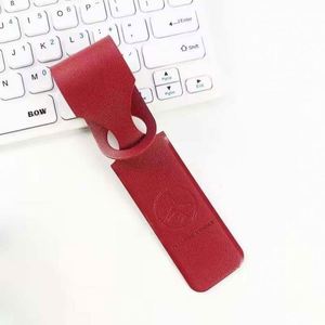 Étiquette de bagage en cuir personnalisée de haute qualité avec logo, en gros, en cuir PU à motif lettres - Product Image 2