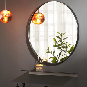 <span class=keywords><strong>Espejo</strong></span> de Baño Moderno con Marco de Acero Inoxidable 304 y Diseño Irrompible - Product Image 1