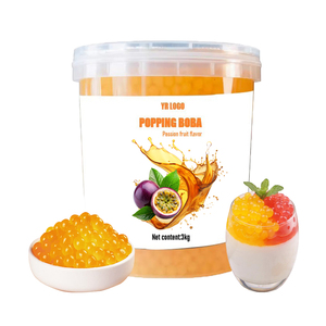 Perles de tapioca Premium saveur mangue, effet sucre éclatant, pour boissons Bubble Tea, garnitures en gros - Product Image 3