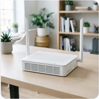Sumavision HG627 Smart IoT Gateway WiFi Zigbee IP TCP, Convertidor de Protocolo Industrial, Automatización del Hogar, FTTH ONU, 4 Puertos