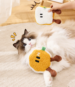 Cute Breakfast Bread Plush Pet Toy with Crinkle <strong>Sound</strong> Pet <strong>Squeaker</strong> Toy <strong>Dog</strong> Chew Toy - Product Image 4