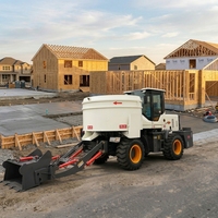 Camion malaxeur à béton autochargeur mini 1,5 m³ 92 kW 5000 kg à déchargement par bouche plate haute efficacité pour chantier de construction