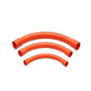 電気技師のためのYOUU頑丈なプラスチック薄壁大径PVCコンジットパイプオレンジ