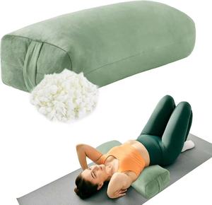 Coussin de <span class=keywords><strong>yoga</strong></span> en coton lavable et durable pour débutants, oreiller de <span class=keywords><strong>yoga</strong></span> et de Pilates, accessoire d'étirement pour le soulagement de la colonne vertébrale et l'alignement corporel - Product Image 1