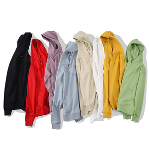 Sweat-shirt à capuche pour homme avec logo personnalisé, couleur unie, coton French Terry, respirant, décontracté, coupe classique, style automne - Product Image 3