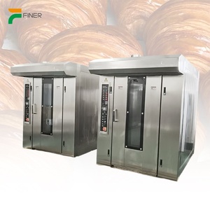 <span class=keywords><strong>Four</strong></span> <span class=keywords><strong>rotatif</strong></span> commercial en acier inoxydable <span class=keywords><strong>à</strong></span> commande numérique, alimentation <span class=keywords><strong>gaz</strong></span>/électrique, capacité 18-32 plateaux pour la cuisson des fruits <span class=keywords><strong>et</strong></span> du maïs - Nouveau - Product Image 1