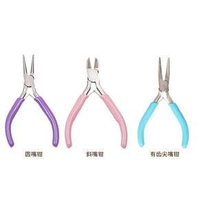 ชุดคีมสแตนเลส ขนาดปาก 1/8 นิ้ว ปลายเรียบ ปลายแหลม สำหรับงาน DIY ทำเครื่องประดับ และงานฝีมือ - Product Image 1