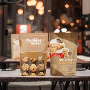 Factory Custom Printed Food Grade Sugar <b>Zip</b> Lock Cookie Nut Snack Cake 3.5g Mylar <b>Bags</b> Stand up Pouch with Clear Zipper & Window - Product Image 2