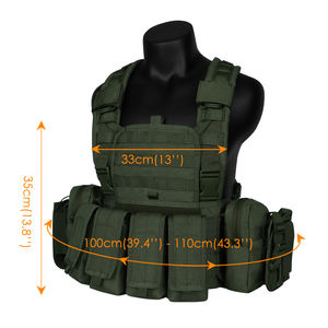 Chaleco Táctico Personalizado Artex de Liberación Rápida para Caza, Chaleco Ajustable para Exteriores con Sistema PALS Molle - Product Image 2