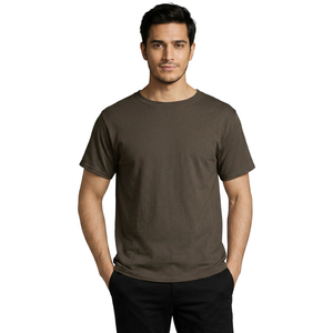 Camisetas de Manga Larga Antiarrugas para Hombre, Colores Personalizados al por Mayor, Unisex, Ecológicas, Servicio OEM, Camiseta Suave de Jersey 100% Algodón - Product Image 1