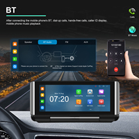 Autoradio portable Podofo 6,86 pouces avec écran intelligent, CarPlay et Android Auto sans fil, BSD, DVR, AirPlay, BT, FM