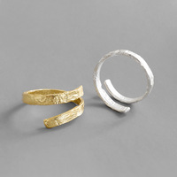 Vianrla — bague en argent Sterling Double pour filles, anneau de pouce enroulé autour du doigt, personnalisé, pour pouces