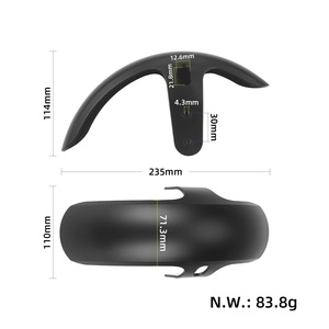 Garde-boue avant et arrière pour scooter Xiaomi 6Lite, déflecteurs d'eau, anti-poussière, imperméables, résistants à l'usure et durables - Product Image 2