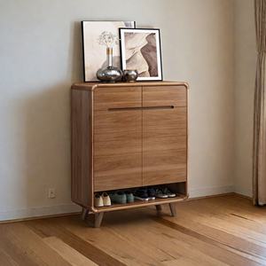 <span class=keywords><strong>ตู้</strong></span>เก็บ<span class=keywords><strong>รองเท้า</strong></span>ไม้จริงแบบตั้งพื้นสำหรับห้องนั่งเล่นอเนกประสงค์ ทนทาน ทันสมัย - Product Image 4