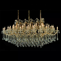 Lustre rectangulaire en cristal de luxe pour mariage Maria Theresa