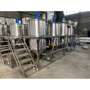 Máquina de refinación de aceite de palma, 150kg, planta de refinería