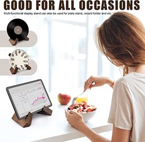 Hiện Đại Duy nhất-tier xách tay bằng gỗ <span class=keywords><strong>Cookbook</strong></span> đứng gấp lưu trữ chủ đối với trang chủ nhà bếp cho hiển thị công thức sách - Product Image 2