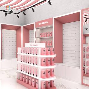 LED-Lit Makeup Kiosk for Skin <b>Care</b> & Beauty Products Display Shopping Mall Cosmetic Counter Display - Product Image 4
