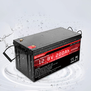 Ampxell แบตเตอรี่ที่เก็บพลังงานในบ้าน12V LiFePO4 200AH สามารถสื่อสารได้ IP66พลังงานแสงอาทิตย์ติดผนังกันน้ำและกันฝุ่น - Product Image 3