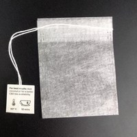 Sachet de thé en fibre de maïs sur mesure avec ficelle de traction en coton avec logo