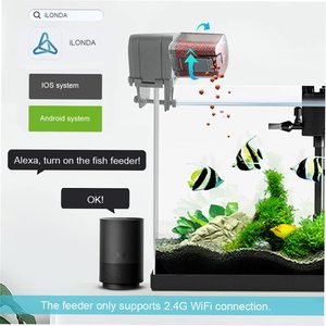Alexa — distributeur de nourriture pour poissons à sortie réglable, automatique, minuterie pour Aquarium, système de contrôle vocal via application - Product Image 2