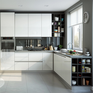 Conjunto de armario de estilo americano de alta calidad, muebles de cocina al por mayor baratos, incluidos herrajes de cocina para comedor - Product Image 2