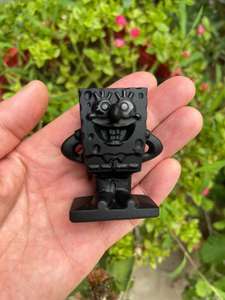 Piedra de cristal curativa Natural, tallado de obsidiana negra, personaje de dibujos animados, carvings de animales, <span class=keywords><strong>pokeman</strong></span>, harry, venta al por mayor - Product Image 4