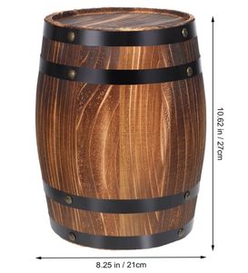 Seau à glace de bureau ovale en bois personnalisé pour boissons - Product Image 1