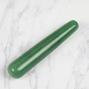 High Quality Massage Points Blood Rattle Tendons Natural Crystal Jade Acupoint Pen Jade Massage Pen