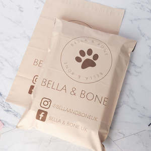 핫 세일 스타일리시 로고 프린트 PE 택배 가방 소규모 비즈니스 상품 및 전자상거래 고객 배송용 - Product Image 4