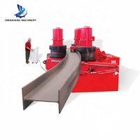 Máquina Curvadora de Perfiles Hidráulica de Tres Rodillos ZHENGHENG W24S CNC para Acero Inoxidable, Aluminio, Tubos y Vigas H