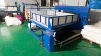 Machine de découpe rotative automatique verticale pour mousse et tampons à récurer, épaisseur réglable, découpe précise du cœur, haute efficacité