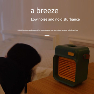 Phun sương mát không khí Fan USB văn phòng nhà bảng người hâm mộ 2400mAh có thể sạc lại di động nước đá Quạt làm mát với xử lý - Product Image 4