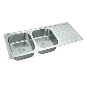 Fregadero <span class=keywords><strong>de</strong></span> Cocina Extensible <span class=keywords><strong>de</strong></span> Acero Inoxidable 304 <span class=keywords><strong>de</strong></span> 120x48cm, Fregadero Grande para Lavandería con Escurridor, Fregadero Económico en Oferta para Lavar Ropa - Product Image 1
