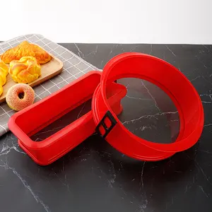 Moule de cuisson en silicone créatif forme de printemps moule à gâteau circulaire en silicone amovible