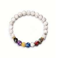 Bracelet coloré le plus vendu pour le yoga, collier de perles d'énergie, bijoux en gros
