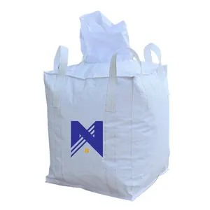 Bolsa FIBC Super Saco para polvo de goma 1000kg Bolsa grande para polvo de sílice Plástico laminado a granel para embalaje Cemento Grano de arroz