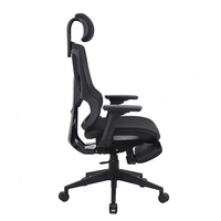 Chaise de bureau de luxe JR RACING, siège entièrement en mesh, design moderne, mécanisme ergonomique, soutien lombaire, hauteur réglable, confort pour une utilisation prolongée