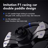 Volante de Carreras PXN V99 con Force Feedback, Simulador de Conducción de 900 Grados para Juegos de Carreras, Compatible con PS4, PS3, PC y Xbox