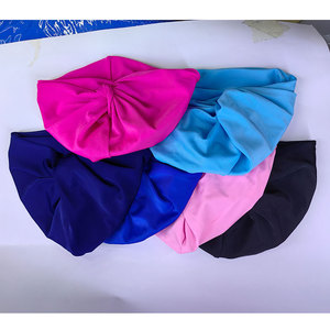 <span class=keywords><strong>Gorro</strong></span> de Natación de Poliéster para Mujer, Alta Elasticidad, Impermeable, Duradero, Protección para los Oídos, Logotipo Personalizado - Product Image 2