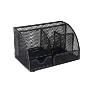 Organisateur de bureau et accessoires, organiseur de tiroir de bureau, organiseur de crayons en maille avec 6 compartiments, métal, polybag, Ningbo - Product Image 4