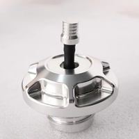 Tapa de Gasolina Delantera Roja de Aleación de Aluminio CNC de Alta Calidad para Todos los Modelos con Rosca Hembra 2023.5-2025 Touring MX Club Style con Ventilación