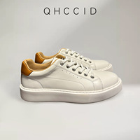 Chaussures de sport décontractées pour hommes, en maille blanche, à bout rond, à lacets, confortables, respirantes, avec semelle extérieure en caoutchouc, pour le printemps et l'automne